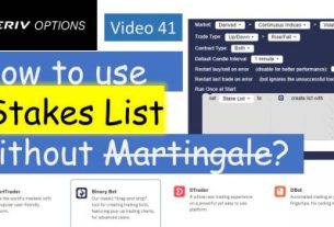 How to add stake list to deriv Binary Bot?